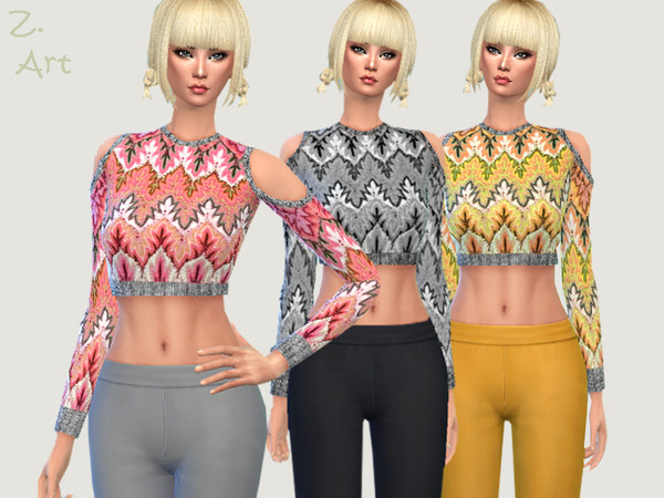 Sims 4 TrendZ 17 sweater by Zuckerschnute20 at TSR