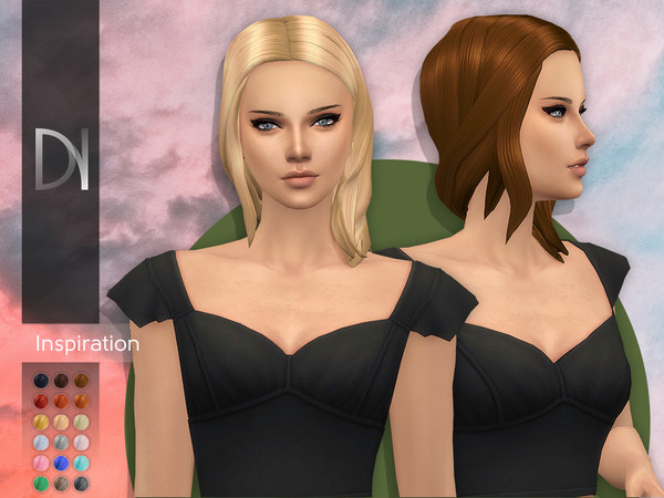Sims 4 Inspiration HQ Hair by DarkNighTt at TSR