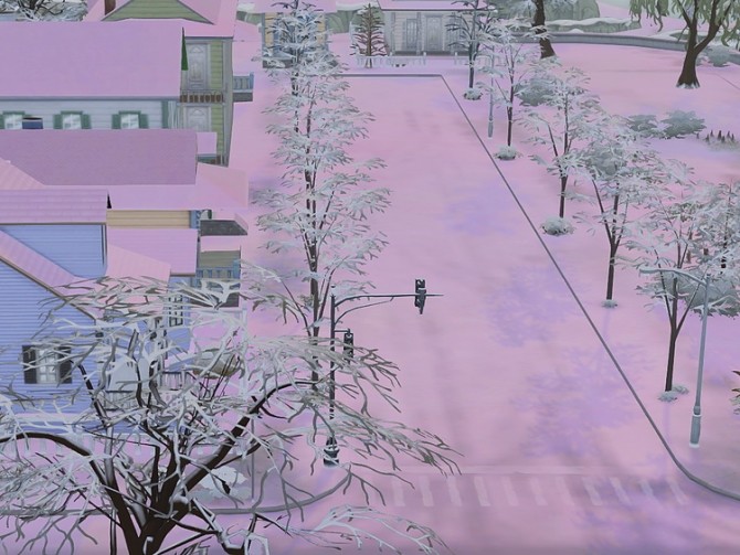 Sims 4 Its Pink Snow at KAWAIISTACIE