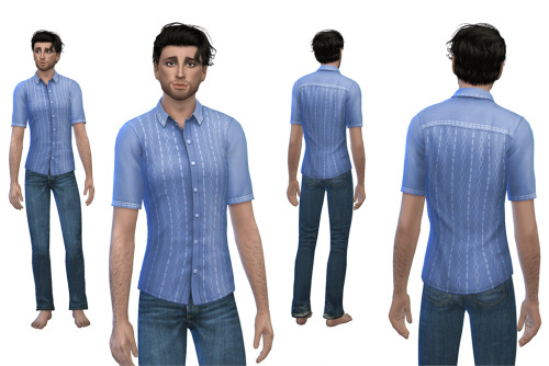 Sims 4 Male Short Sleeve Shirt at Julietoon – Julie J