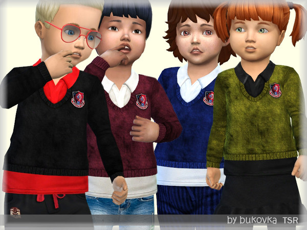 Sims 4 Sweater Velvet by bukovka at TSR