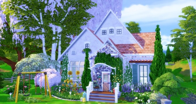 Sims 4 Blanche house by Angerouge at Studio Sims Creation