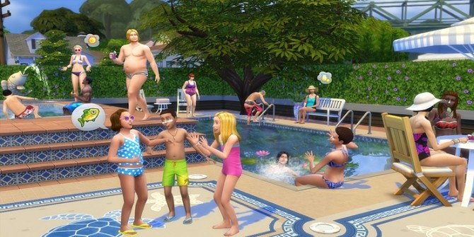 Sims 4 Pool Party at KAWAIISTACIE
