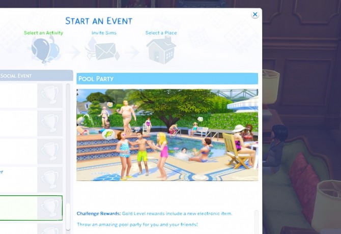Sims 4 Pool Party at KAWAIISTACIE