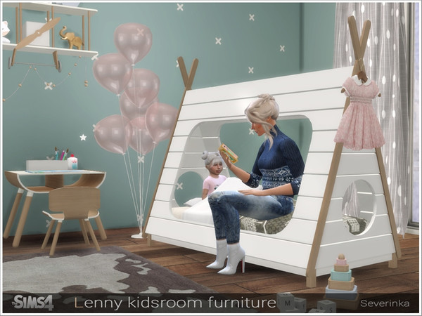 Sims 4 Lenny kidsroom furniture by Severinka at TSR