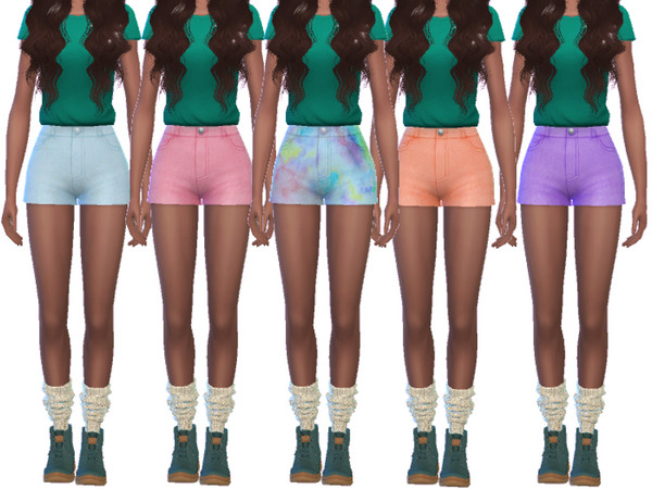 Sims 4 Super Cute Shorts by Wicked Kittie at TSR