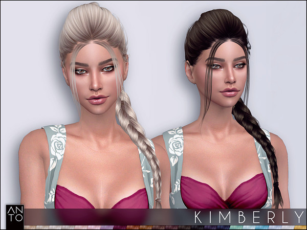 Sims 4 Kimberly Hairstyle by Anto at TSR
