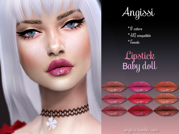Sims 4 Lipstick baby doll by ANGISSI at TSR