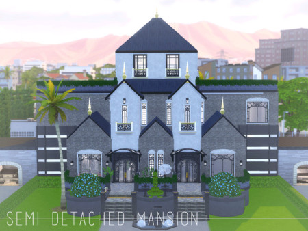 Semi-Detached Modern Family Mansion by CandanceLakes at TSR