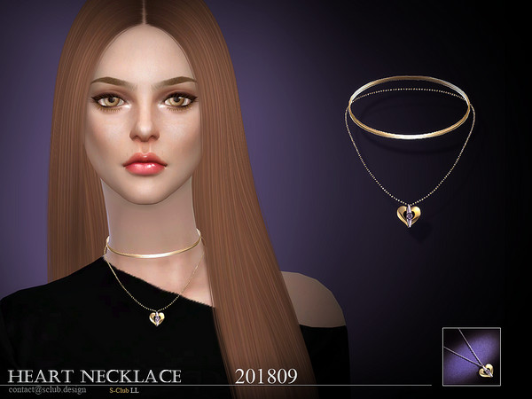Sims 4 Necklace F 201809 by S Club LL at TSR