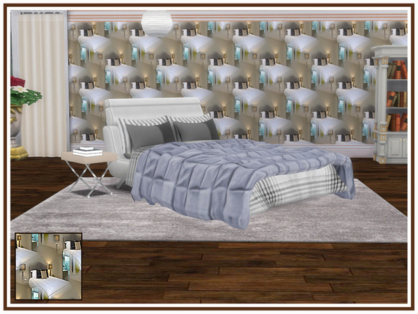 Sims 4 Bedroom Walls by marcorse at TSR