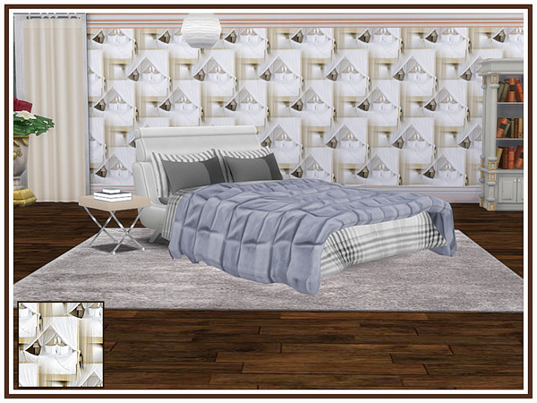 Sims 4 Bedroom Walls by marcorse at TSR