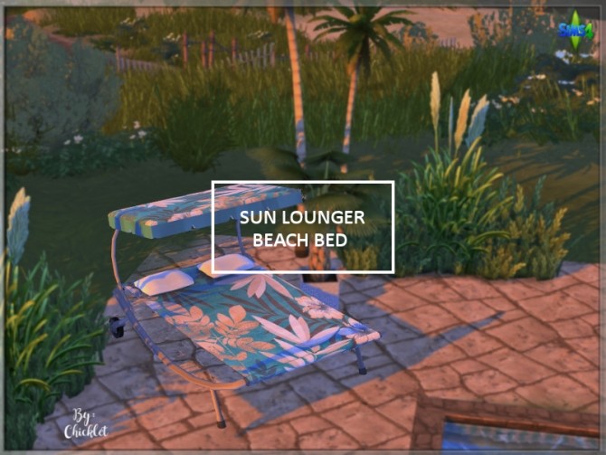Sims 4 Sun Lounger Beach Bed at Simthing New