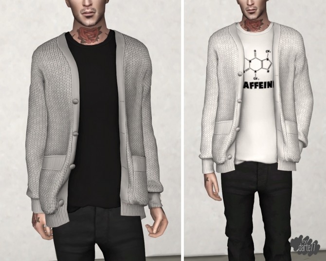 Sims 4 Knitted Cardigan at Darte77