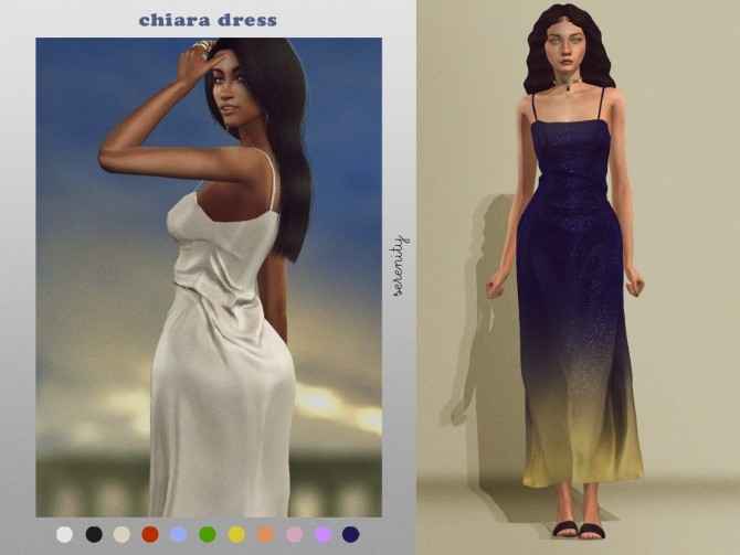 Sims 4 Chiara Dress at SERENITY