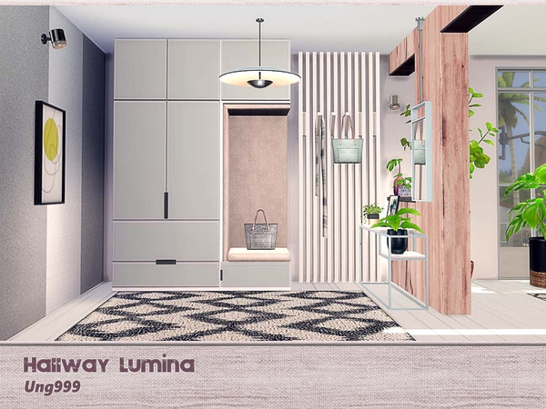 Sims 4 Hallway Lumina by ung999 at TSR