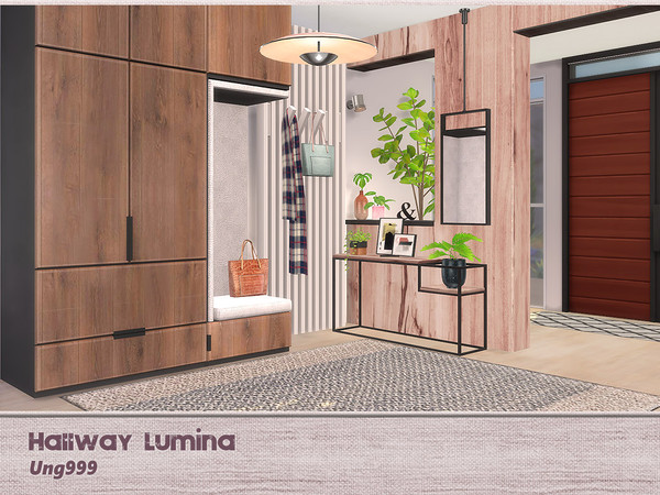Sims 4 Hallway Lumina by ung999 at TSR