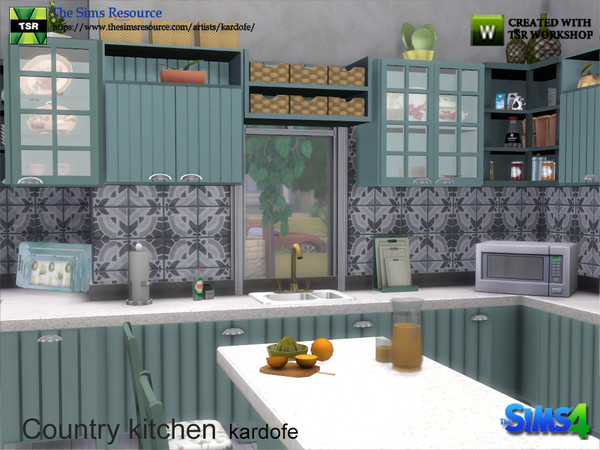 Sims 4 Country kitchen by kardofe at TSR