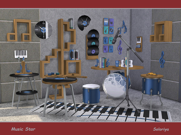 Sims 4 Music Star set by soloriya at TSR