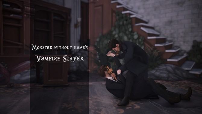 Sims 4 Vampire Slayer Pose Pack by Monster without name at Mod The Sims