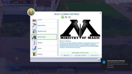 Ministry of Magic Career by Caelinaarria at Mod The Sims