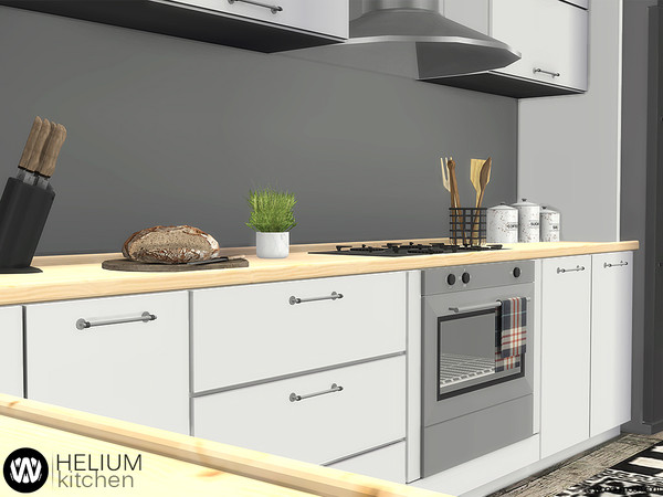 Sims 4 Helium Kitchen by wondymoon at TSR