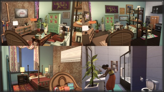 Sims 4 910 Medina Studios Makeover at GravySims