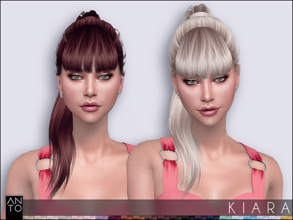 Sims 4 Kiara Hairstyle by Anto at TSR