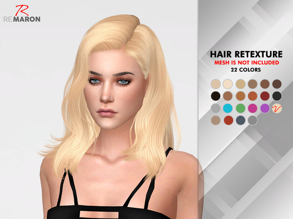 Sims 4 OE1221 Hair Retexture by remaron at TSR