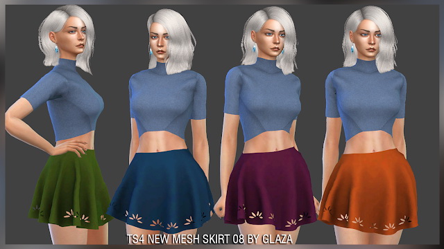 Sims 4 SKIRT 08 (P) at All by Glaza