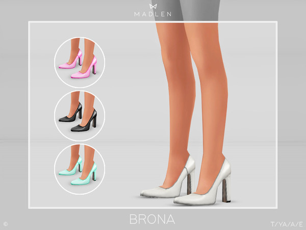 Sims 4 Madlen Brona Shoes by MJ95 at TSR