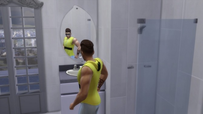 Sims 4 Loft Wall Mirror by TheJim07 at Mod The Sims