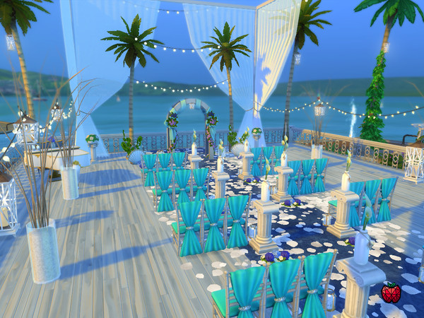 Sims 4 Mandy wedding venue by melapples at TSR