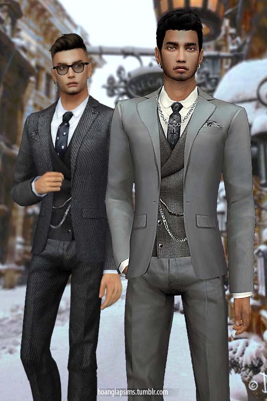 Gentleman Suit At Hoanglaps Sims Sims 4 Updates