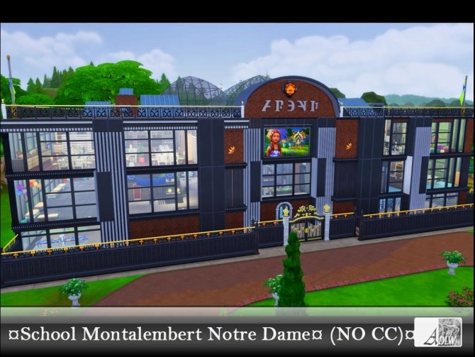 Sims 4 School Montalembert Notre Dame by tsukasa31 at Mod The Sims