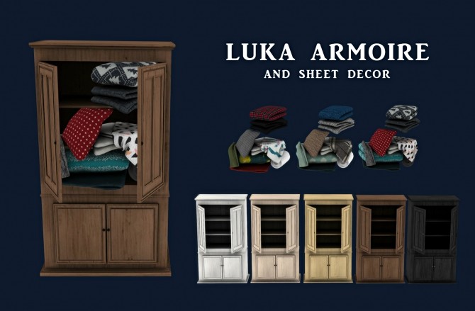 Sims 4 Luka Armoire (P) at Leo Sims