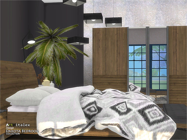 Sims 4 Dakota Bedroom by ArtVitalex at TSR