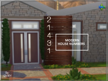 Modern House Numbers at Simthing New