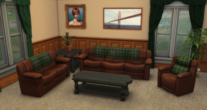 Sims 4 Bootlegged Comfort Couches + custom loveseat by simsi45 at Mod The Sims
