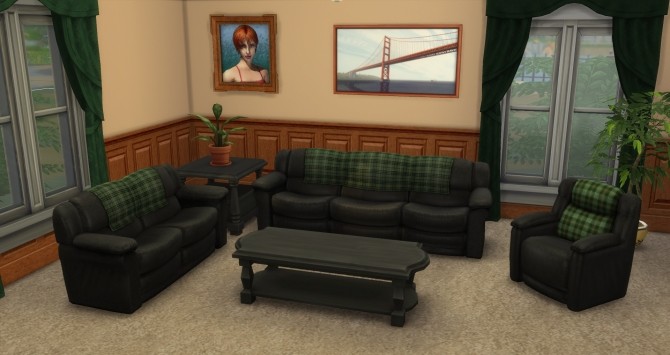 Sims 4 Bootlegged Comfort Couches + custom loveseat by simsi45 at Mod The Sims