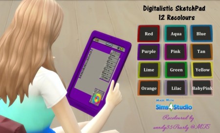 Digitalistic Sketchpad 12 Recolours by wendy35pearly at Mod The Sims