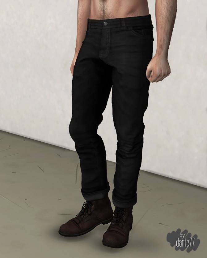 Sims 4 Rolled Cuff Jeans at Darte77