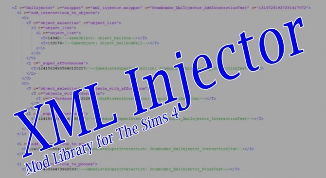 Sims 4 XML Injector version 1 mod library by scumbumbo at Mod The Sims