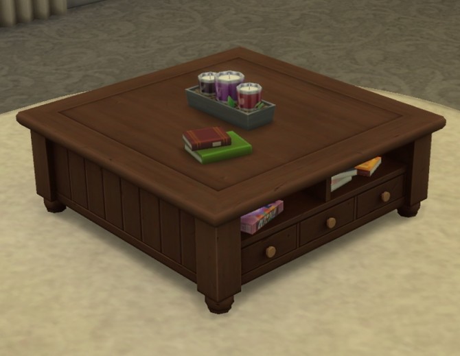 Sims 4 Recolors for the Parenthood Coffee Tables by simsi45 at Mod The Sims