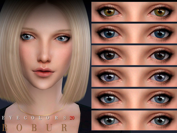 Sims 4 Eyecolors 20 by Bobur3 at TSR
