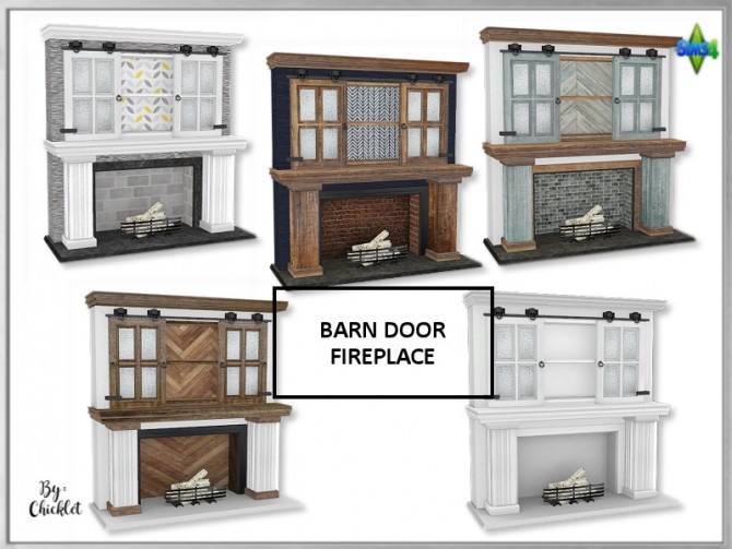Sims 4 Barn Door Fireplaces at Simthing New