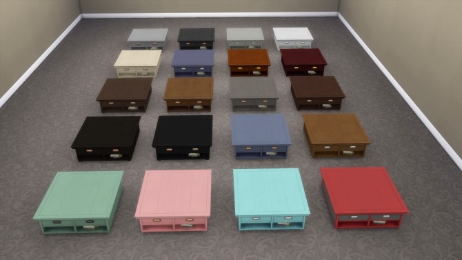 Sims 4 Recolors for the Parenthood Coffee Tables by simsi45 at Mod The Sims