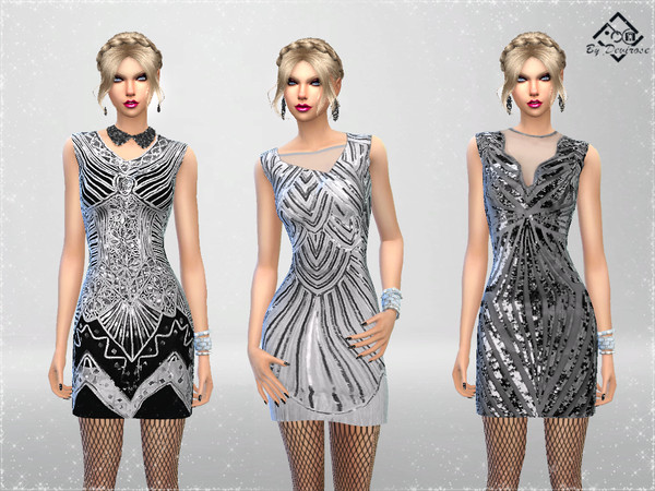 Sims 4 Happy New Year Dress by Devirose at TSR