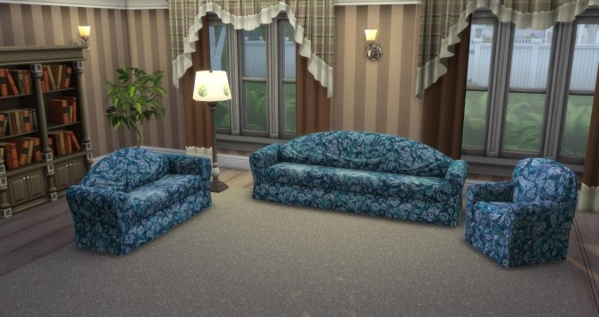 Sims 4 TS2 to TS4 Floral Fantasy Couches by simsi45 at Mod The Sims