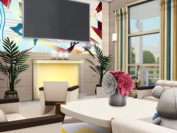 Sims 4 Beach Paradise 3 house by MychQQQ at TSR